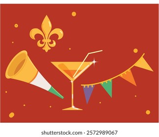 mardi gras carnival vector illustration