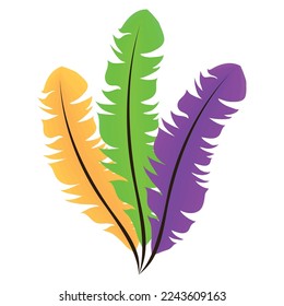 mardi gras celebration feathers icon