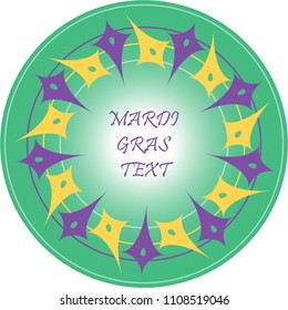 Mardi Gras celebration ornament