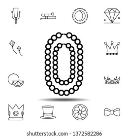 Mardi gras, chains icon. Simple thin line, outline vector element of Mardi Gras icons set for UI and UX, website or mobile application