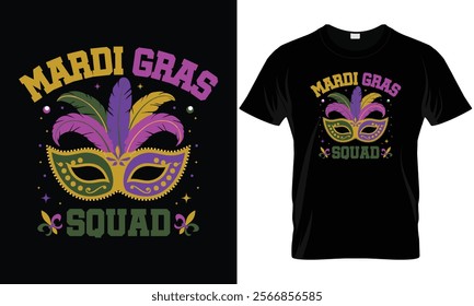 Mardi Gras Costume Mardi Gras Squad T-Shirt
