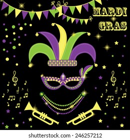 Mardi-Gras-Designelemente