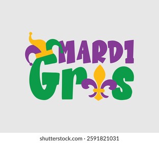 Mardi Gras, Mardi Gras Design Idea, Retro Mardi Gras T-shirt - Fat Tuesday Carnival t shirt design