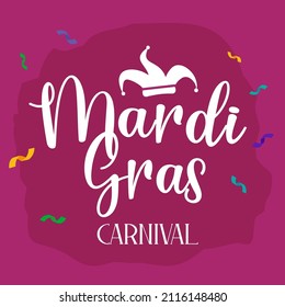 Concepto de plantilla de diseño de Mardi Gras.