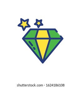 Mardi gras diamond design, Party carnival decoration celebration festival holiday fun new orleans and traditional theme Vector illustration