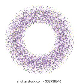 Mardi Gras dotted frame