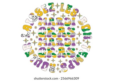 Mardi Gras EPS Sublimation T-shirt Design