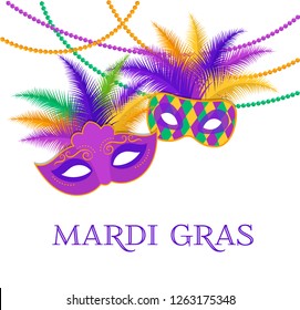 Mardi Gras - Fat Tuesday Carnival celebration template