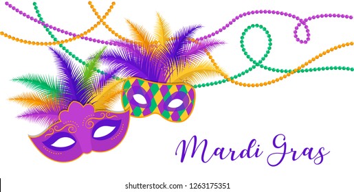 Mardi Gras - Fat Tuesday Carnival celebration template