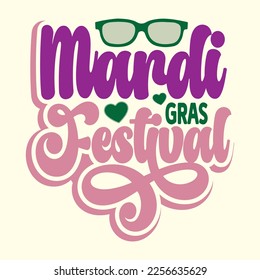 Mardi Gras Festival t-shirt designs, vector file 