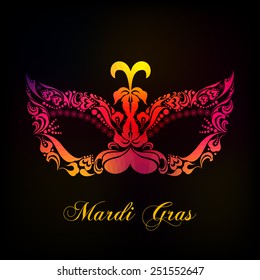 Mardi Gras Festivel Celebration greeting card 