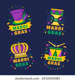 Mardi Gras Festivitäts-Aufkleber