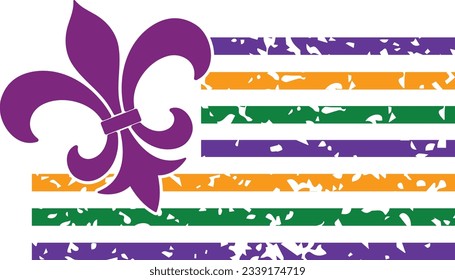 Mardi Gras Flag - Mardi Gras Design