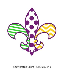 Mardi Gras Fleur De Lis sign svg Joker hat clipart
