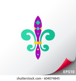 Mardi Gras Fleur de Lis icon