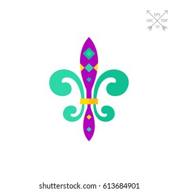 Mardi Gras Fleur de Lis icon