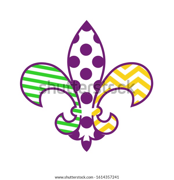 Mardi Gras Fleur De Lis Sign Stock Vector Royalty Free 1614357241