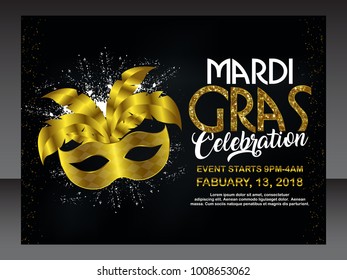 Mardi Gras flyer
