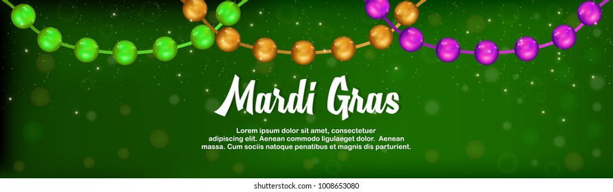 Mardi Gras flyer