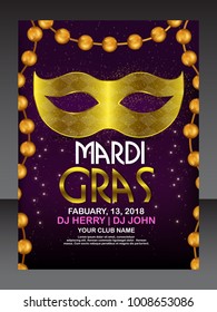 Mardi Gras flyer