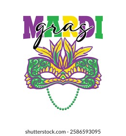 Mardi Gras, Funny Mardi Gras, New Orleans T-Shirt Design.