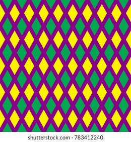 mardi gras geometric seamless pattern