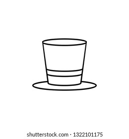 Mardi gras, hat icon. Simple thin line, outline vector of Mardi Gras icons for UI and UX, website or mobile application