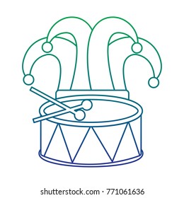 mardi gras hat jester drum music celebration