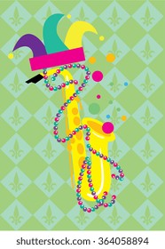 Mardi Gras holiday concept vector illustration