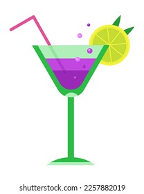 Mardi Gras holiday drinks with lime