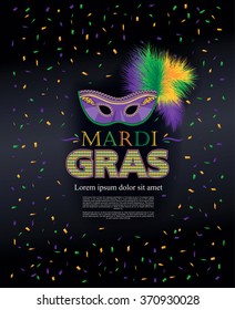 Mardi Gras holiday. Vector illustration