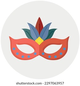 Mardi gras icon clipart avatar isolated vector illustration