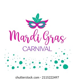 Mardi Gras illustration design template.