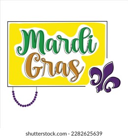 Mardi gras illustration vector graphic perfect for mardi gras project