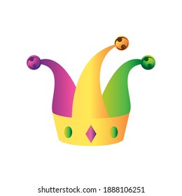 Mardi Gras Joker Hat Traditional Event Stock Vector (Royalty Free ...