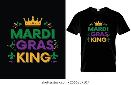 Mardi Gras King Fun Parade Mardi Gras Carnival Costume Party T-Shirt
