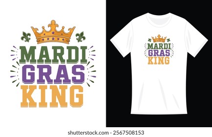 Mardi Gras King Fun Parade Mardi Gras Carnival Costume Party T-Shirt
