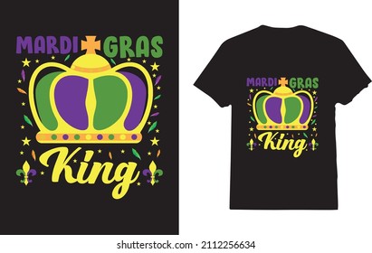Mardi Gras King T-Shirt For Men