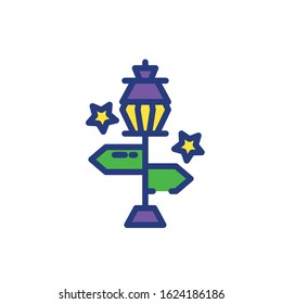 Mardi gras lamp design, Party carnival decoration celebration festival holiday fun new orleans and traditional theme Vector illustration
