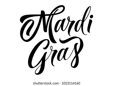 Mardi Gras lettering