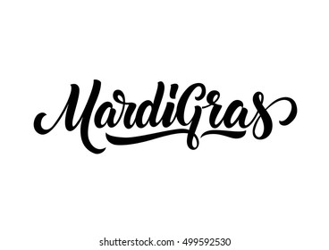 Mardi Gras Lettering Design