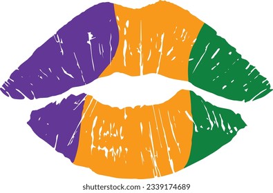 Lips Mardi Gras - Diseño Mardi Gras