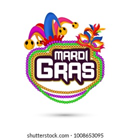 Mardi Gras logo for flyer