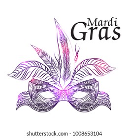 Mardi Gras logo for flyer