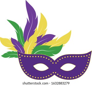 Mardi Gras Mask Artwork. Editable eps file