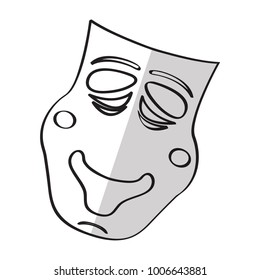 Mardi gras mask icon