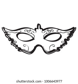 Mardi gras mask icon
