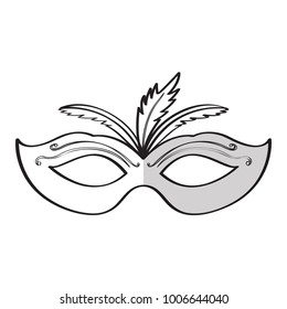Mardi gras mask icon