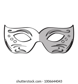 Mardi gras mask icon