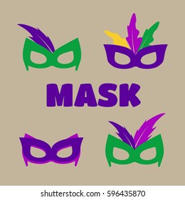 Mardi gras mask, vector mardi gras masks vector